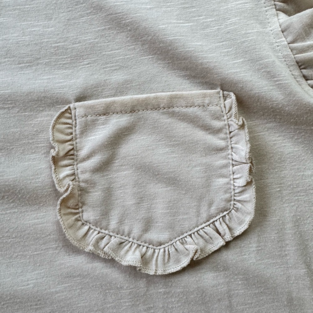 MARELLA Beige Ruffle Sleeve Top - Picture 2 of 7